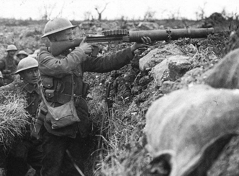 Оружие первой мировой войны - пулемет 
