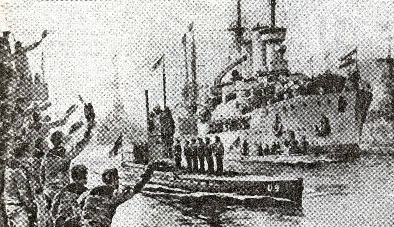 Боевые действия на морских театрах в 1914 году: Северное и Средиземное моря