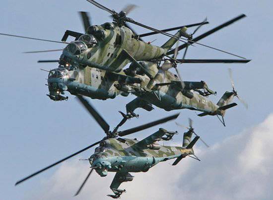 Вертолётчики Южного военного округа учатся выполнять боевые задачи