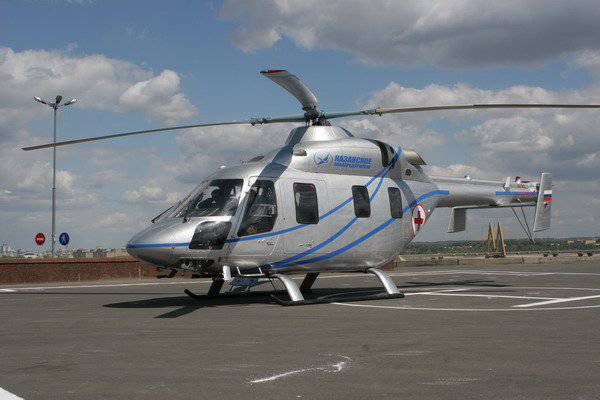 В Казани прдемонстрирован вертолет "Ансат" с новой системой управления