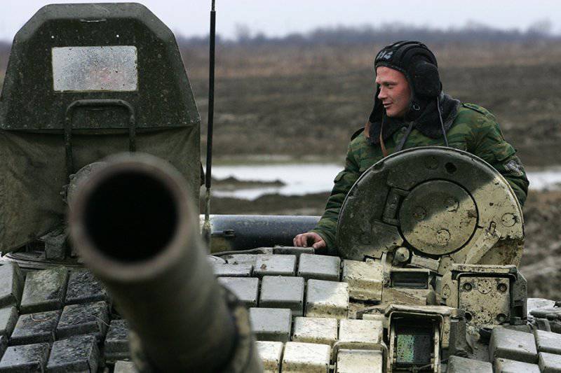 Вождение танков Т-72БМ (Чеченская Республика)