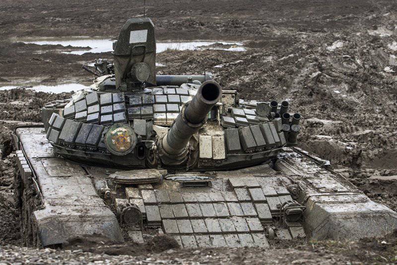 Вождение танков Т-72БМ (Чеченская Республика)