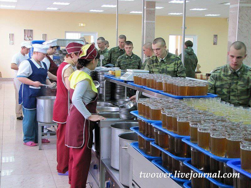 Российские солдаты получают больше калорий, чем американские