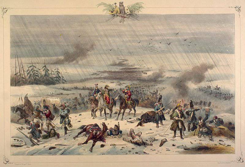 Отступление французской армии. Вяземское сражение 22 октября (3 ноября) 1812 года