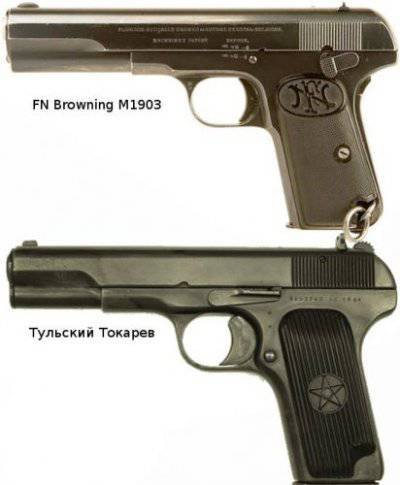 О пистолете ТТ и "плагиате" в оружейном деле