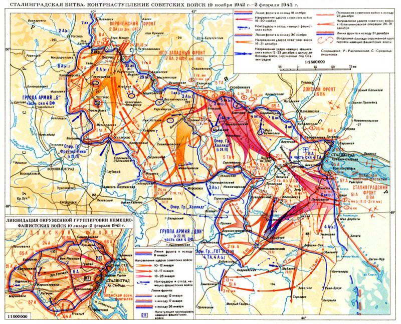 19 ноября 1942 г. началось контрнаступление советских войск под Сталинградом