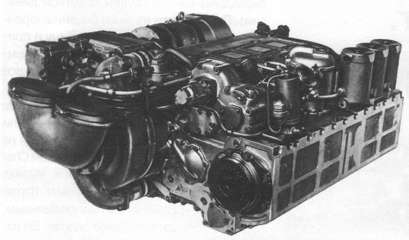 Пятицилиндровый двухтактный дизельный двигатель форсированный (5ТДФ) танка Т-64 мощностью 515 кВт (700 л.с)