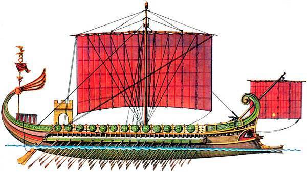 Римский флот. Конструкция и типы кораблей