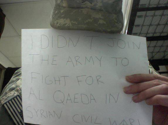 «Не для того я шёл в армию, чтобы воевать за «Аль-Каиду» в Сирии!»