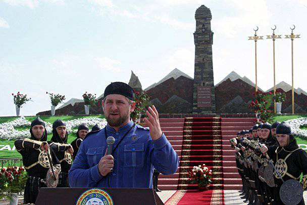 Глава Чечни открыл памятник героиням борьбы с русскими войсками под командованием Ермолова
