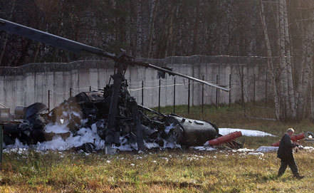 Источник: Ка-52 мог упасть в Москве из-за дефекта несущего винта
