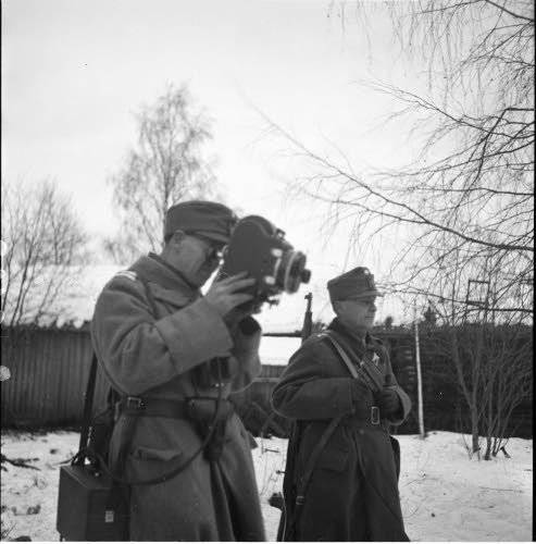 Военный корреспондент. Суомуссалми, декабрь 1939 года. Фото из финского архива Зимней войны http://sa-kuva.fi