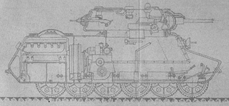 «Мототанк» МТ-25: проект бронемашины на колесно-гусеничном ходу