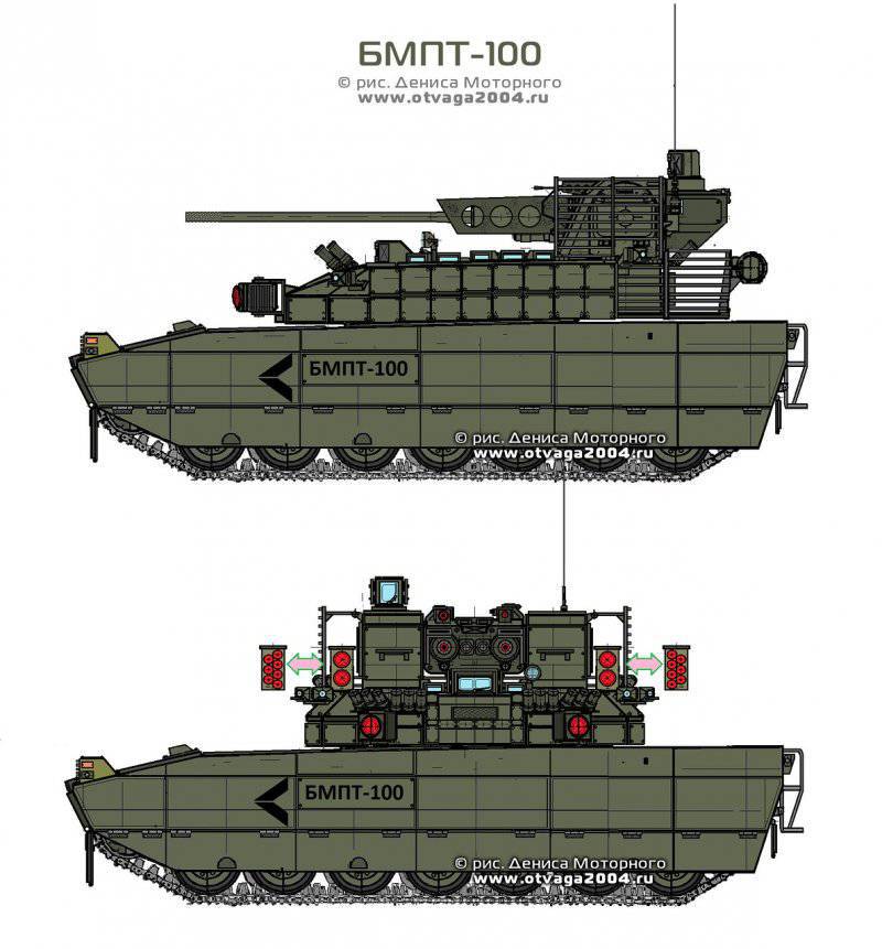 Альтернативная боевая машина поддержки танков БМПТ-100