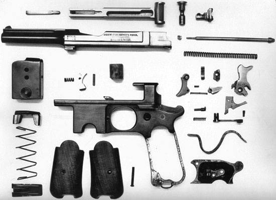 Автоматический пистолет системы Бергман образца 1903–1908 гг., марка «Баярд»
