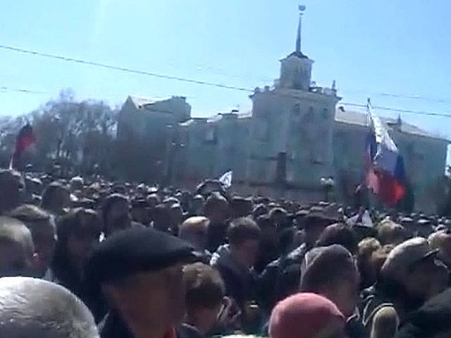 Протестующие заявили о создании парламента Луганской Республики
