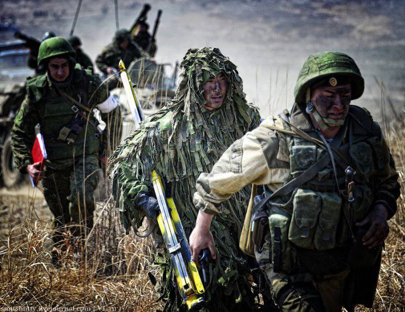 Батальонно - тактическое учение морской пехоты ТОФ в Приморье