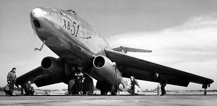 American experienced bomber Martin XB-51