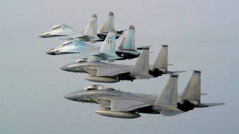 Российские истребители разгромили американские F-15С