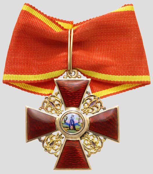 Ордена и медали Российской империи. Орден Святой Анны