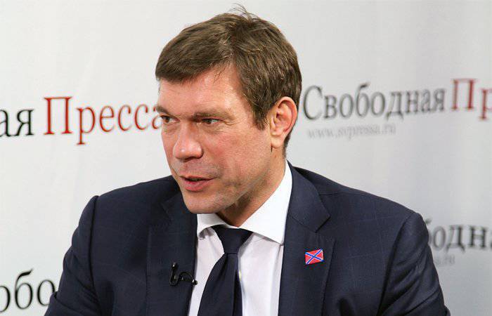 Царёв: избранный Порошенко курс толкает восточные области Украины на путь Новороссии
