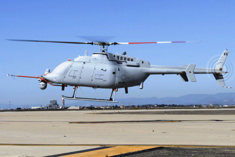 Американский беспилотный вертолёт впервые поднялся в воздух с палубы корабля