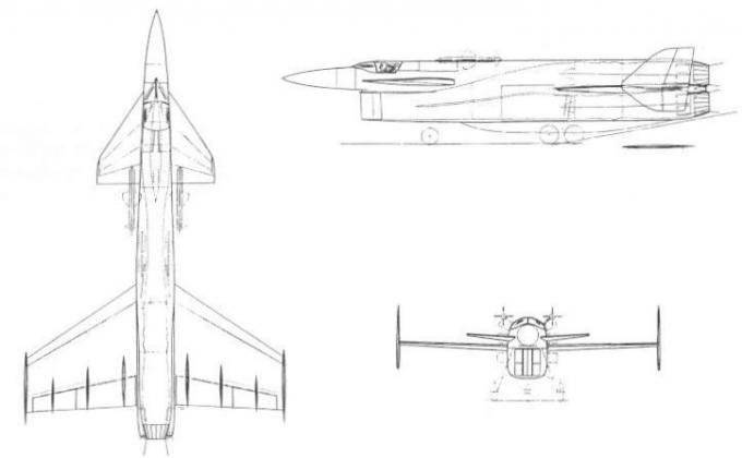 Английский экспериментальный истребитель-перехватчик Vickers Type 559
