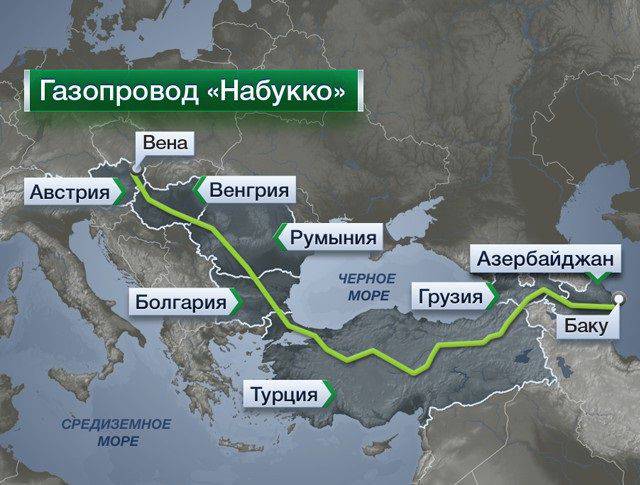 Азербайджан и Болгария хотят реанимировать проект газопровода «Набукко»