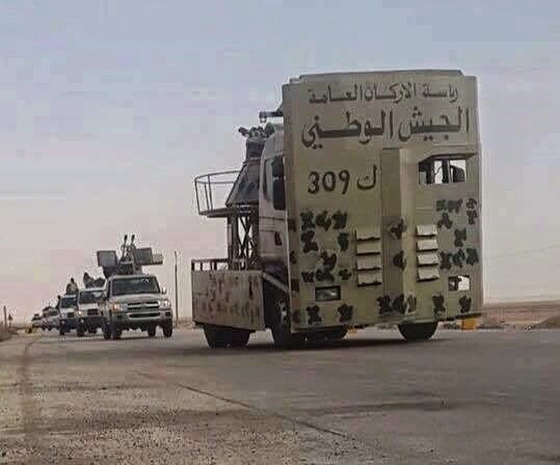 Самодельные системы ливийской национальной армии: корабельные орудия AK-230 устанавливаются на грузовики