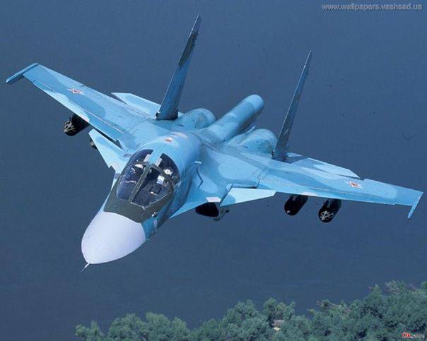 В 2015 году в российские ВВС поступят 16 фронтовых бомбардировщиков Су-34