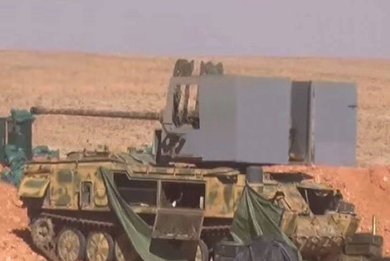 Поделки Сирийской Арабской Армии: 57-мм зенитные пушки С-60 установленные на пусковые установки 2K12