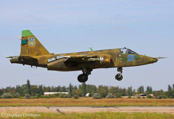 Штурмовики Су-25 вооруженных сил Украины - современный состав