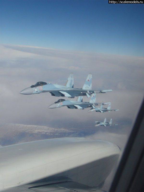 СМИ: В Сирию переброшены 4 новейших истребителя Су-35С