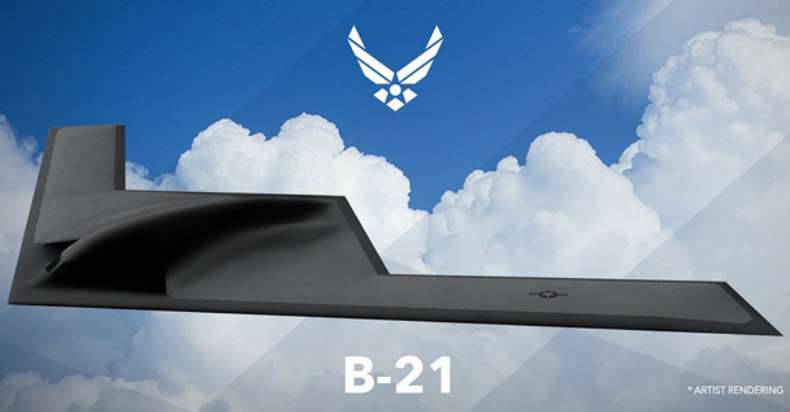 ВВС США представили визуальный проект дальнего бомбардировщика В-21