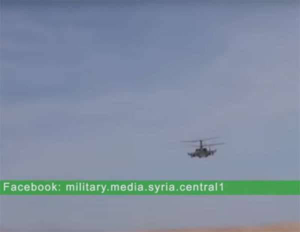 ВКС РФ применили в Сирии вертолёты Ка-52 "Аллигатор"