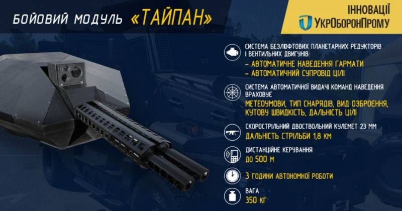 Проект боевого модуля «Тайпан» (Украина)