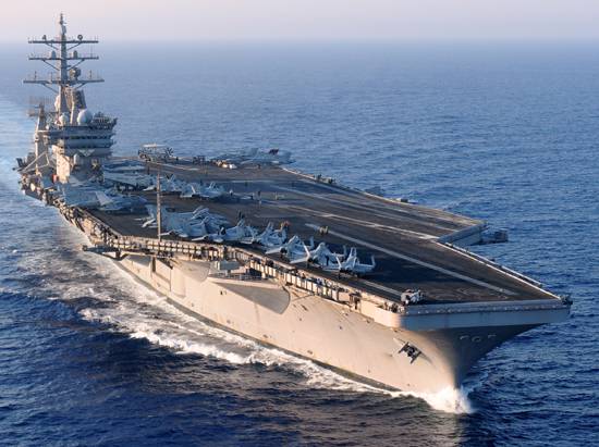 Ударная группа американских кораблей, находившаяся на Ближнем Востоке, взяла курс на США