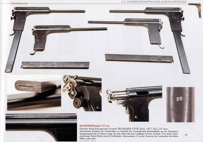Пистолеты венгерского оружейника Рудольфа фон Фроммера (часть 2)