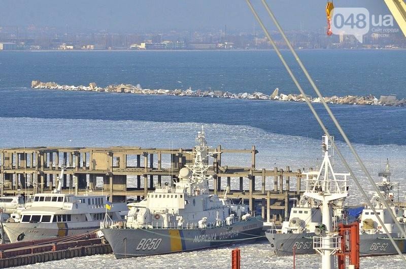 Военно-морские силы Украины вмёрзли в лёд