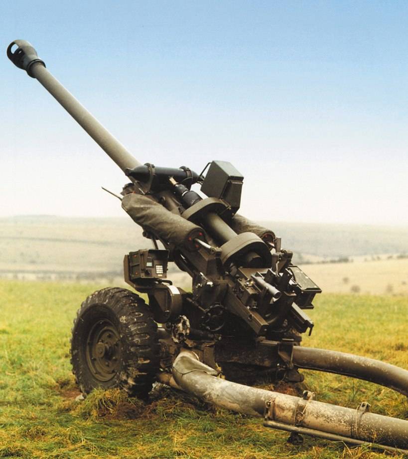 105-mm光枪光枪参加了福克兰群岛1982年度大战(下图) l118加农炮目前