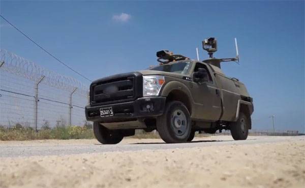 Израиль патрулирует границу с Сектором Газа с помощью беспилотных автомобилей