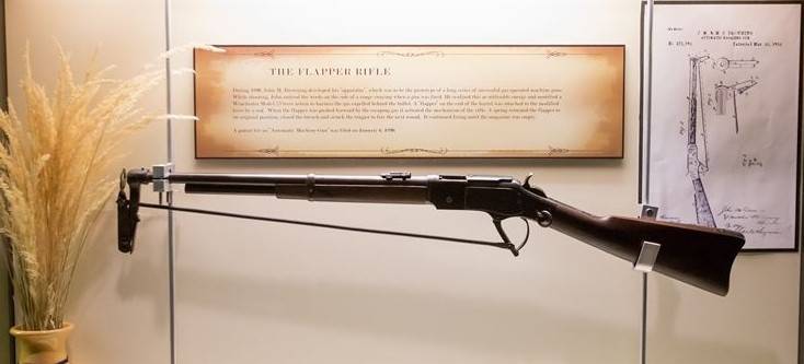Экспериментальные винтовка и пулемёт Browning Flapper (США)