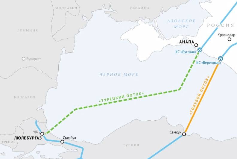 Только через Турцию: газопровод из России поведут на юг Евросоюза