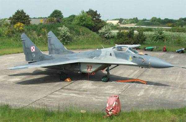 МиГ-29 ВВС Польши разбился неподалёку от границ Калининградской области
