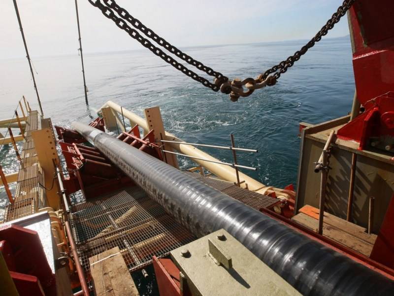 Газпром сообщил о постройке трети газопровода'Северный поток-2