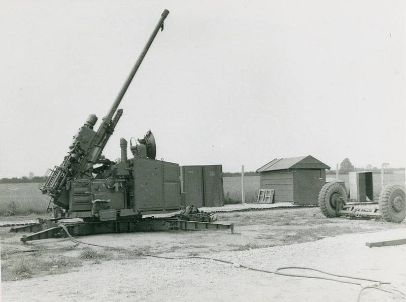 75毫米高射炮m51 skysweeper处于战斗位置