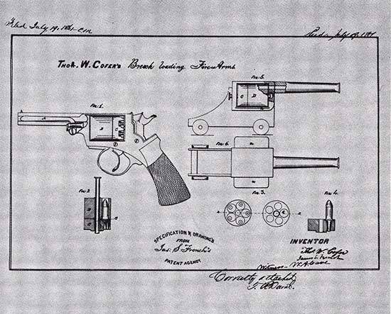 Кофер: человек, револьвер, винтовка