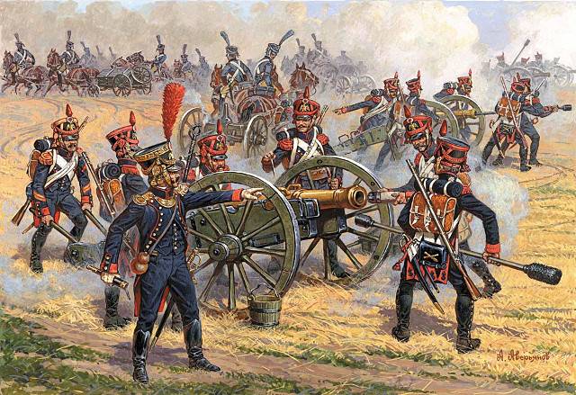 Артиллерия Великой армии Наполеона: тактика артиллерийского боя