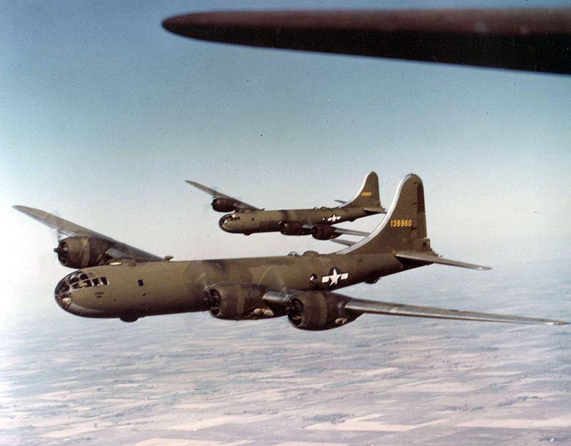Одномоторные японские истребители против дальних американских бомбардировщиков В-29
