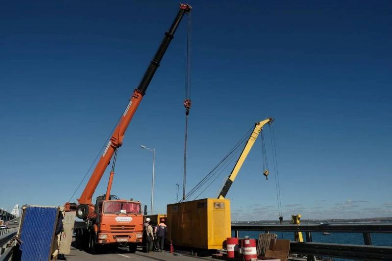 Le vice-Premier ministre de la Fédération de Russie a raconté et montré, Comment se déroulent les travaux de restauration du pont de Crimée ?